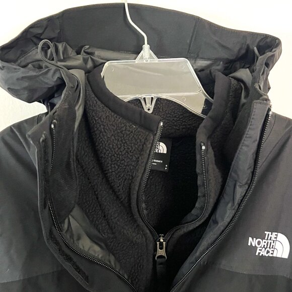 the north face // black double layered removable fleece jacket S - Picture 4 of 6